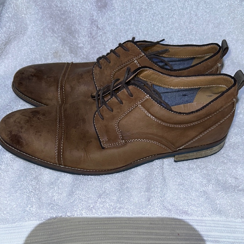 Men's Brown Leather Dress Shoes